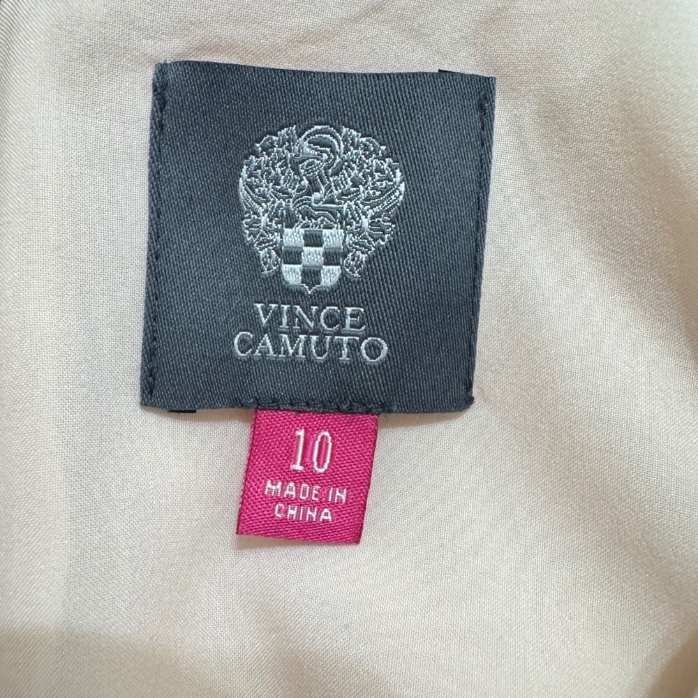 Vince Camuto Embellished Crepe Dress Womens 10 Blush Pink NWT A-Line Sheath - Picture 5 of 8